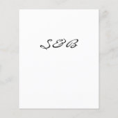 Budget Sunflower & W Floral Artsy Save the Date 2 (Achterkant)