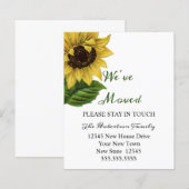 Budget Sunflower We verhuizen | Nieuw Adres (Voorkant / Achterkant)