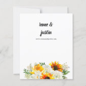 Budget Sunflower & White Rose Floral Wedding 2 (Achterkant)