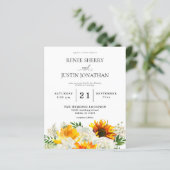 Budget Sunflower & White Rose Floral Wedding 2 (Staand voorkant)