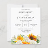 Budget Sunflower & White Rose Floral Wedding 2 (Voorkant)