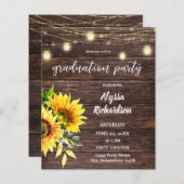 Budget Sunflower, Wood & Licht Graduparty (Voorkant / Achterkant)