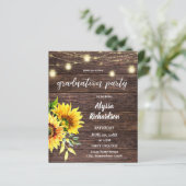 Budget Sunflower, Wood & Licht Graduparty (Staand voorkant)
