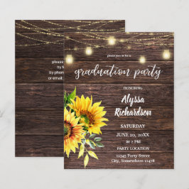 Budget Sunflower, Wood & Licht Graduparty