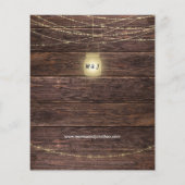 Budget Sunflower, Wood Mason String Lights Wedding (Achterkant)