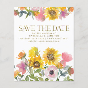 Budget Sunflower Yellow Waterverf behalve datum