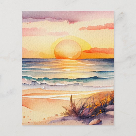 Budget Sunset Beach Zee Weddenschap (Achterkant)