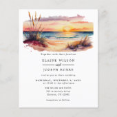 Budget Sunset Beach Zee Weddenschap (Voorkant)