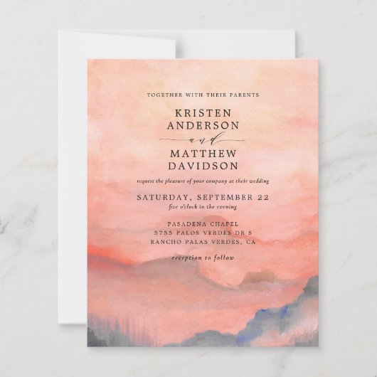 Budget Sunset Mountain (Voorkant)