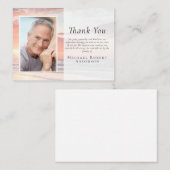 Budget Sunset Ocean Foto Funeral Dank u Nota C Notitiekaartje (Voorkant / Achterkant)