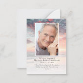 BUDGET Sunset Photo Funeral Hartelijk dank! Notitiekaartje (Voorkant)