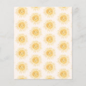 Budget Sunshine Baby shower Dank u kaart (Achterkant)