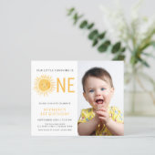 Budget Sunshine Boy's Eerste Verjaardagsfeestje Ui (Staand voorkant)