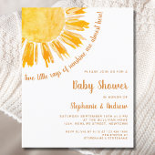 Budget Sunshine Couples Twins Baby shower Invite