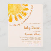 Budget Sunshine Twins Baby shower Invite (Voorkant)