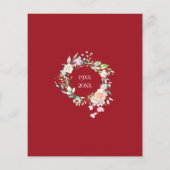 Budget Surprise 40e verjaardag Rustieke Uitnodigin (Achterkant)