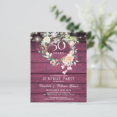 Budget Surprise Feest 50ste Verjaardag Rustiek (Staand voorkant)