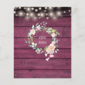 Budget Surprise Feest 50ste Verjaardag Rustiek (Achterkant)