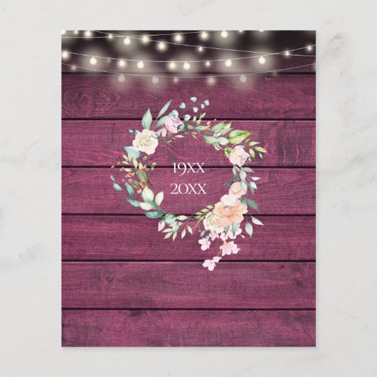 Budget Surprise Feest 50ste Verjaardag Rustiek (Achterkant)