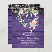 Budget Surprise Feest 50ste verjaardag Rustiek (Voorkant / Achterkant)