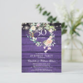 Budget Surprise Feest 50ste verjaardag Rustiek (Staand voorkant)