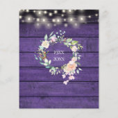 Budget Surprise Feest 50ste verjaardag Rustiek (Achterkant)