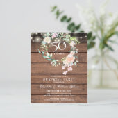 Budget Surprise Party 50th Jubileum Rustic (Staand voorkant)