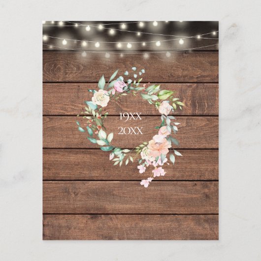 Budget Surprise Party 50th Jubileum Rustic (Achterkant)