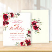 BUDGET SURPRISE PARTY 65th Birthday Pink Red Rose