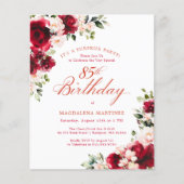 BUDGET SURPRISE PARTY 85th Birthday Pink Red Rose (Voorkant)