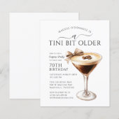 BUDGET SURPRISE PARTY Tini Bit Older Martini 70e (Voorkant / Achterkant)