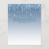 BUDGET SWEET16 Dripping Glitter Glamor Invit (Achterkant)