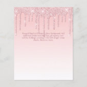 BUDGET SWEET16 Dripping Glitter Glamor Invit (Achterkant)