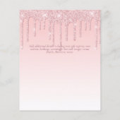 BUDGET SWEET16 Dripping Glitter Glamor Invit (Achterkant)