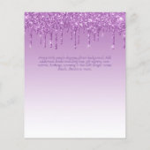 BUDGET SWEET16 Dripping Glitter Glamor Invit (Achterkant)