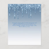 BUDGET SWEET16 Druppelende Glitter Glamour Uitnodi Flyer (Achterkant)