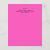 Budget Sweet 15 Roze Glitter Folie Quinceanera Gla Flyer