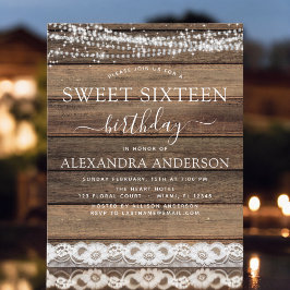 Budget Sweet 16 Birthday Rustic Farmhouse