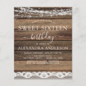Budget Sweet 16 Birthday Rustic Farmhouse (Voorkant)