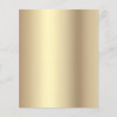 Budget Sweet 16 Black Gold Glitter Chic Invitation (Achterkant)