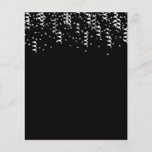 Budget Sweet 16 Black Silver leopard confetti (Achterkant)