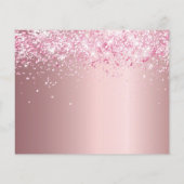 Budget Sweet 16 blush roze glitter behalve de datu (Achterkant)