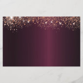 Budget Sweet 16 Bourgogne roos gold behalve de dat (Achterkant)