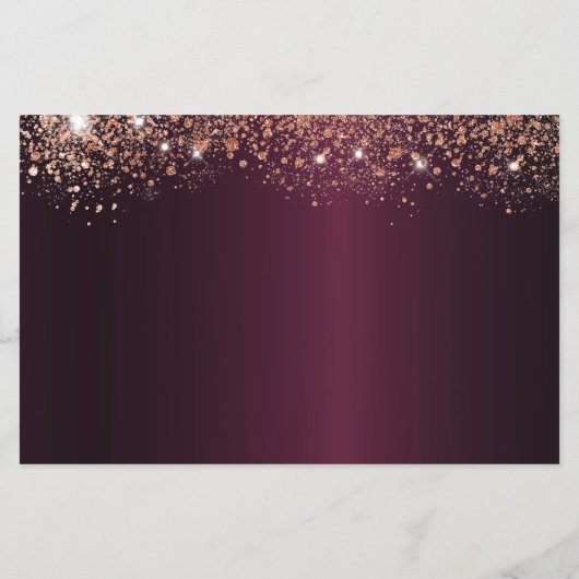 Budget Sweet 16 Bourgogne roos gold behalve de dat (Achterkant)