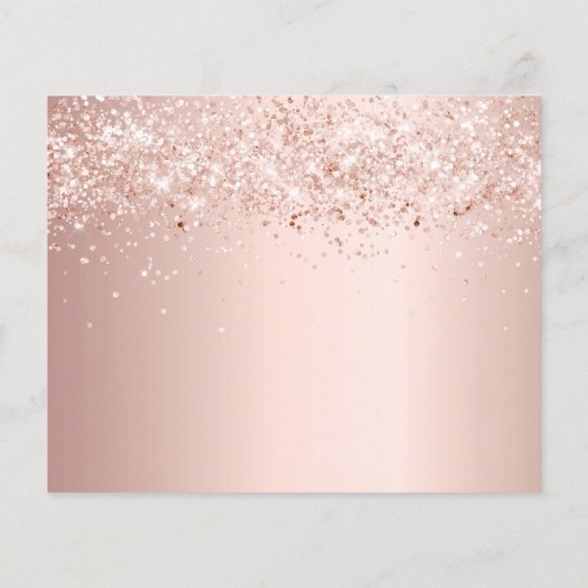 Budget Sweet 16 masquerade roos gold save the date (Achterkant)