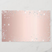 Budget Sweet 16 masquerade roze goud save the date (Achterkant)