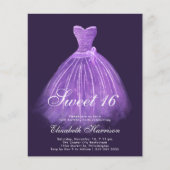 Budget Sweet 16 Paarse Gown Birthday Party (Voorkant)