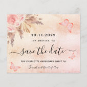 Budget Sweet 16 pampas blush behalve de datum (Voorkant)