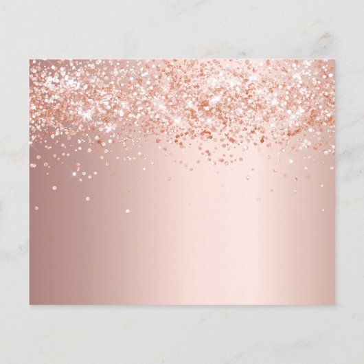 Budget Sweet 16 roos blush foto bedankt (Achterkant)