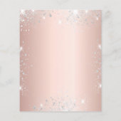 Budget Sweet 16 roos Gold Silver-kledingglitter (Achterkant)